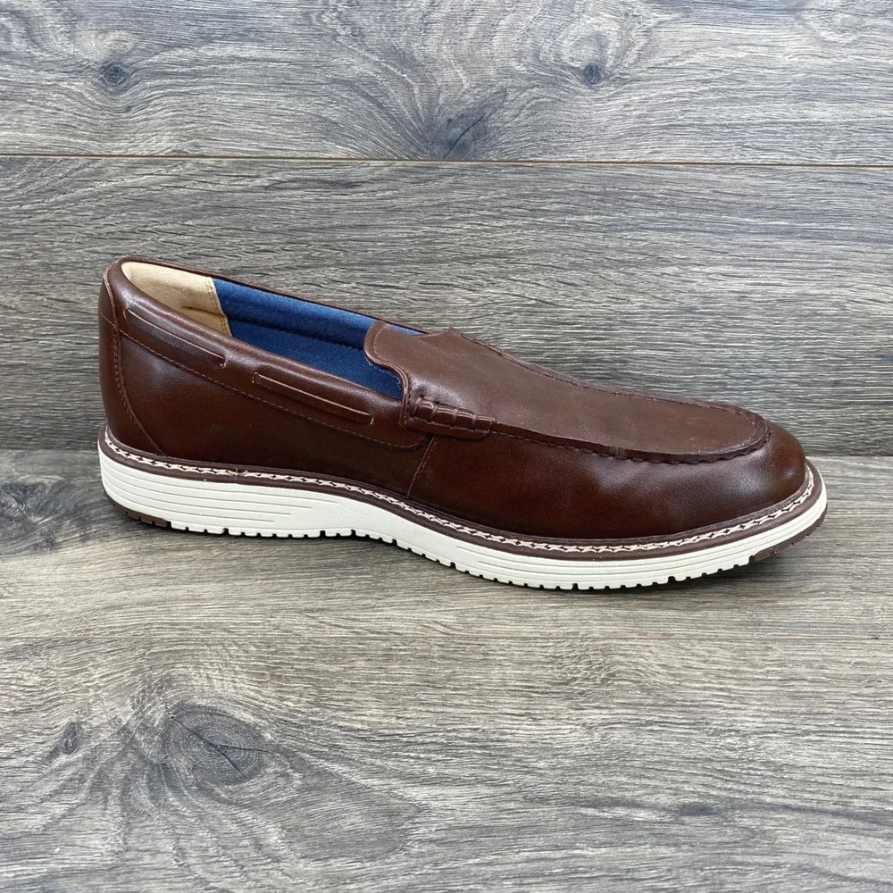 Tommy Hilfiger Harte-M Loafers Mens 12 Brown Slip On Moc Toe Casual Shoes